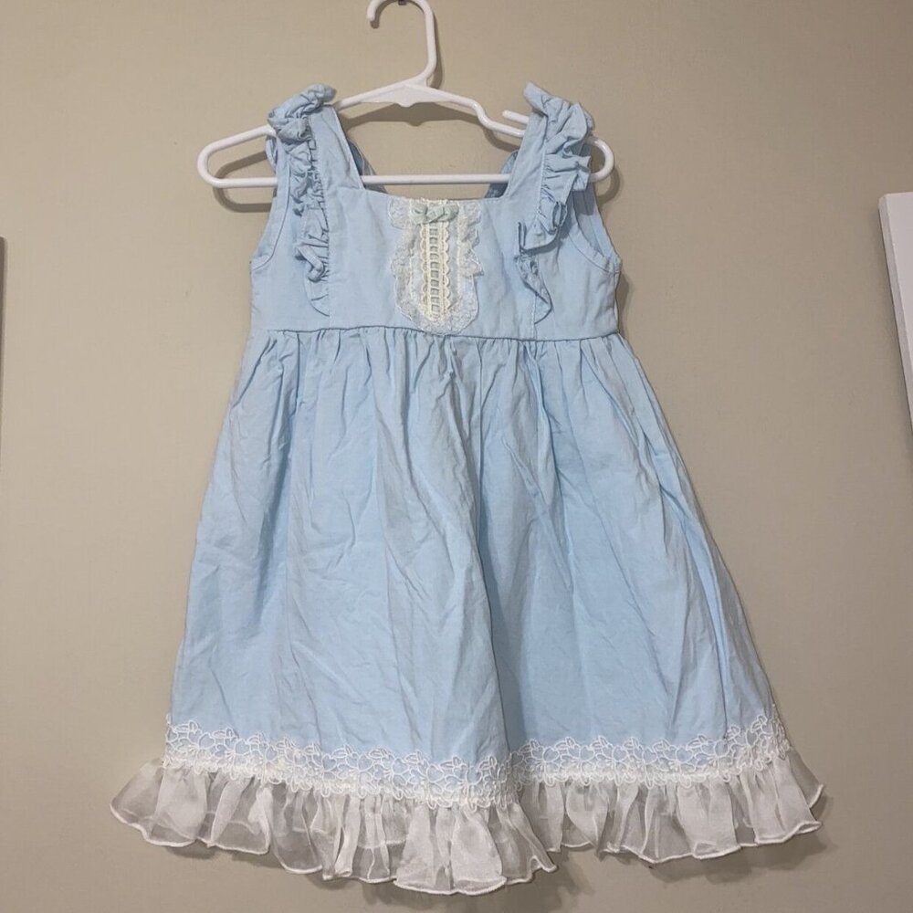 Dollcake Light Blue Dress With Lace Details
